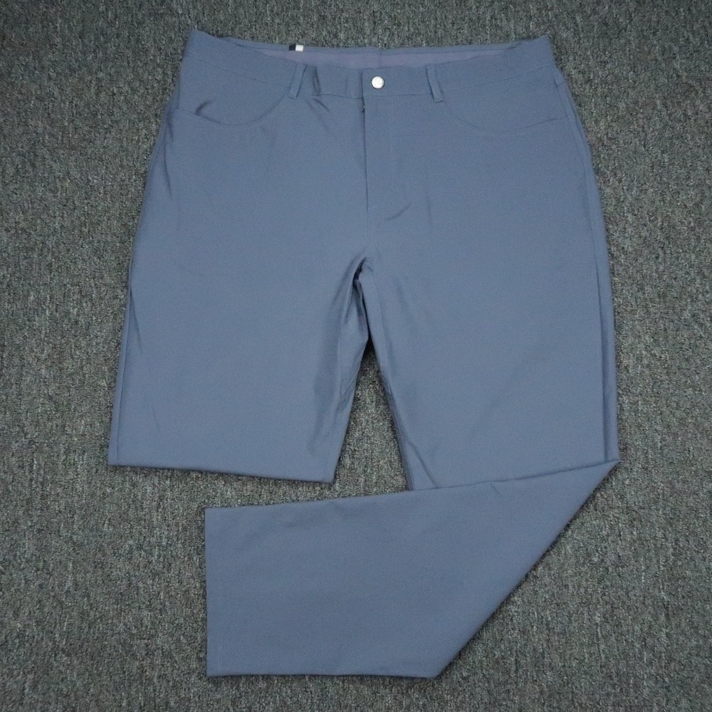 Rhoback Pants Mens 40x32 Blue Delta Performance Stretch Golf Trouser Chino